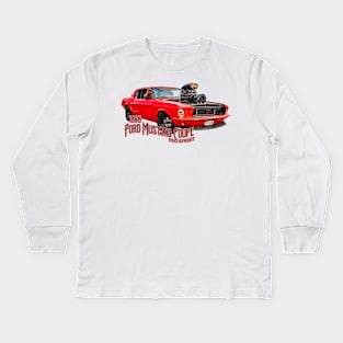 1965 Ford Mustang Coupe Pro Street Kids Long Sleeve T-Shirt